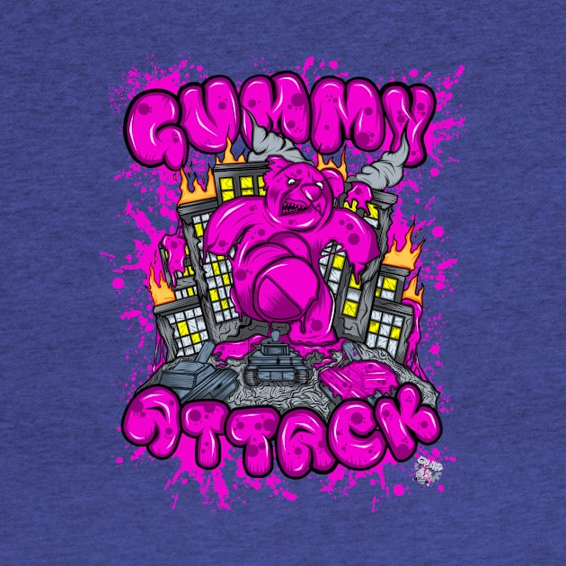 Attack of the Gummybear Pink by GeryArts